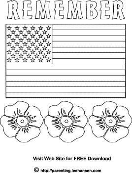 Memorial Day Coloring Page 1
