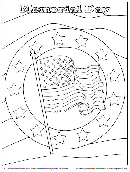 Memorial Day Coloring Page 2