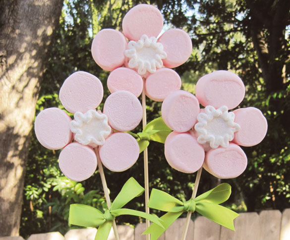 Marshmallow Flowers for Mother's Day