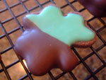 Chocolate Mint Dipped Cookies Chocolate Mint Dipped Cookies