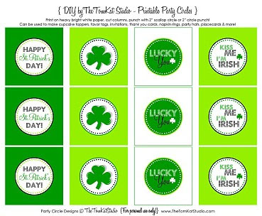 St. Patrick's Day Gift Tags 2