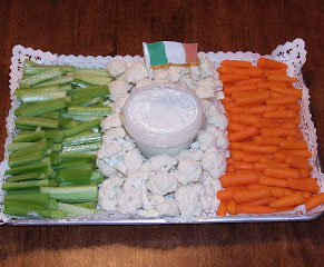 Irish Flag Veggie Tray