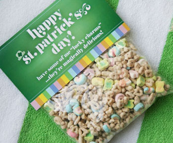 St. Patrick's Day Lucky Charms Bag Topper