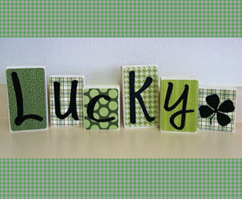 lucky letter blocks