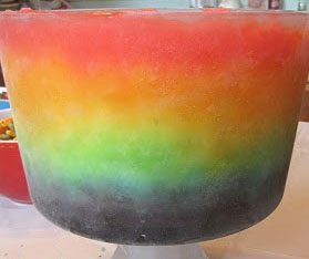 Rainbow Slushie Trifle