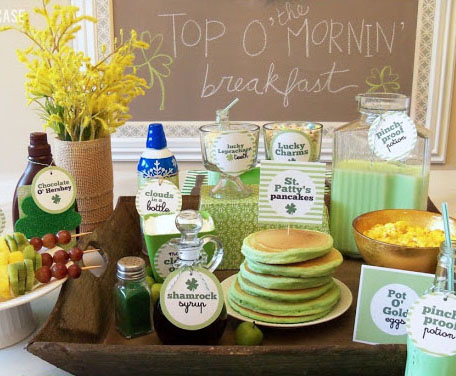 St. Patricks' Special Breakfast Tags