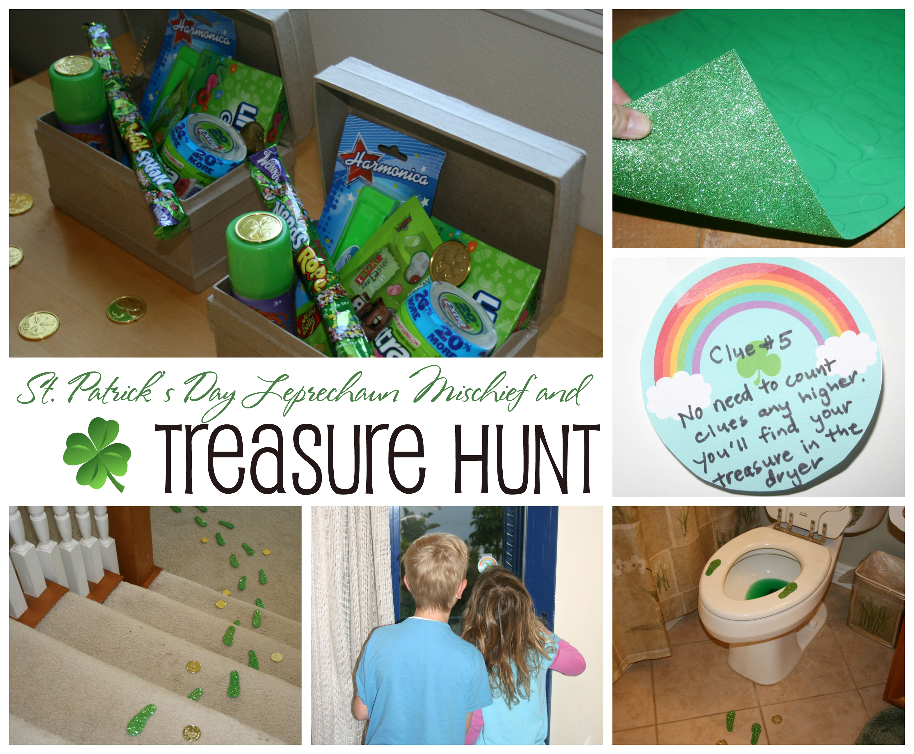 Saint Patrick's Day Treasure Hunt and Leprechaun Mischief