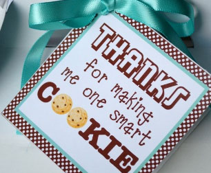 Smart Cookie Gift Tag for Teacher Appreciation