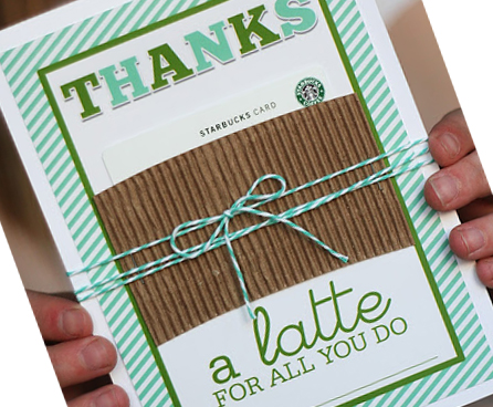 Starbuck's Gift Card for Teacher Appreciation