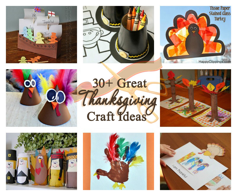 30+ Easy Thanksgiving  Crafts
