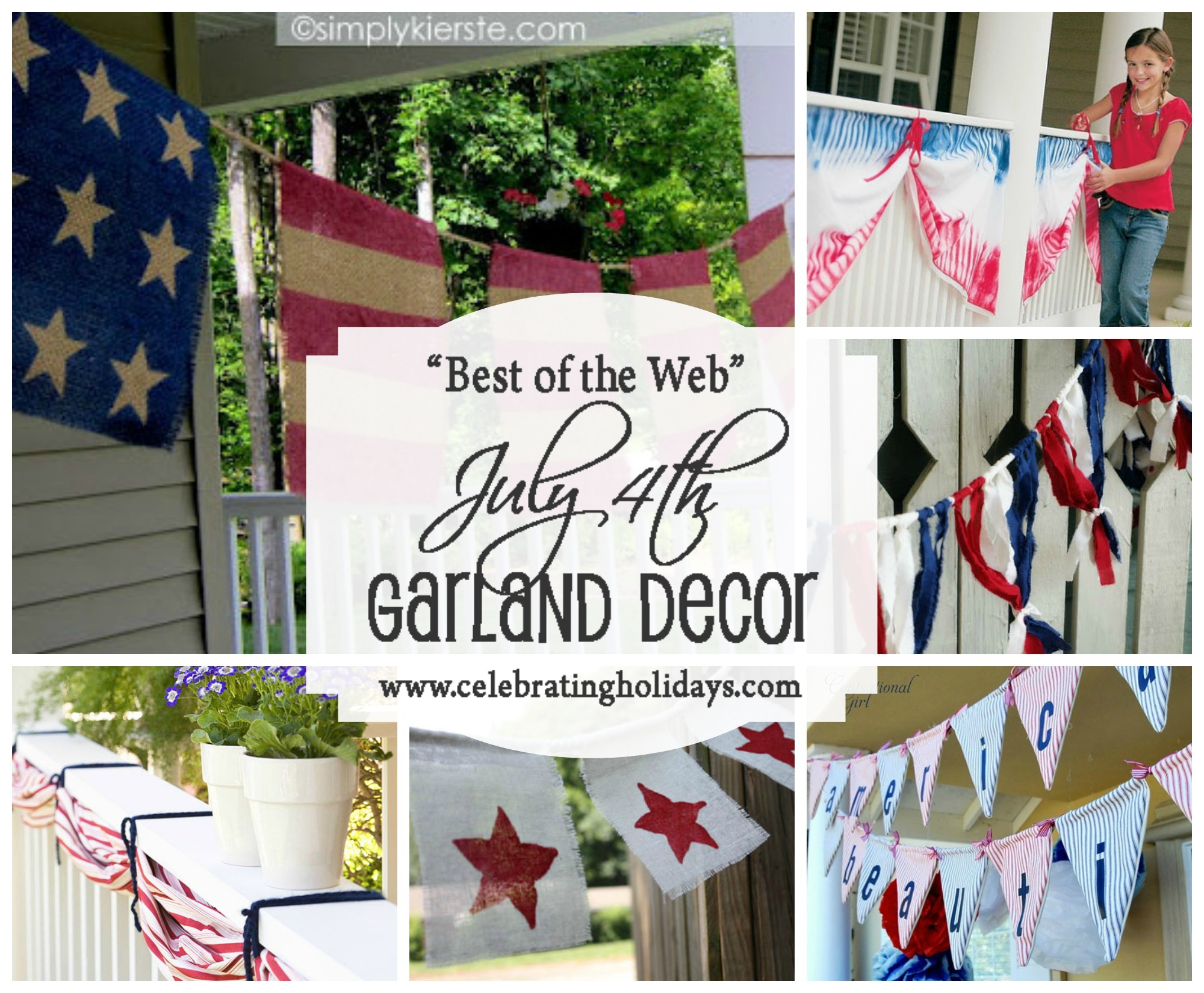Garland DIY Decorating for July 4th