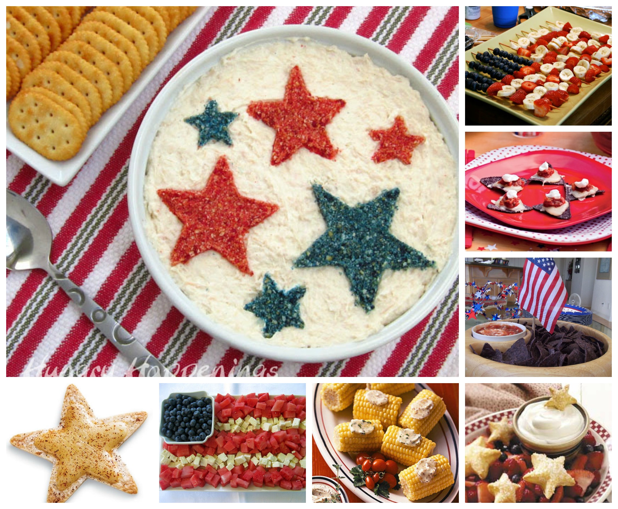 July 4th Appetizer Ideas and Recipes