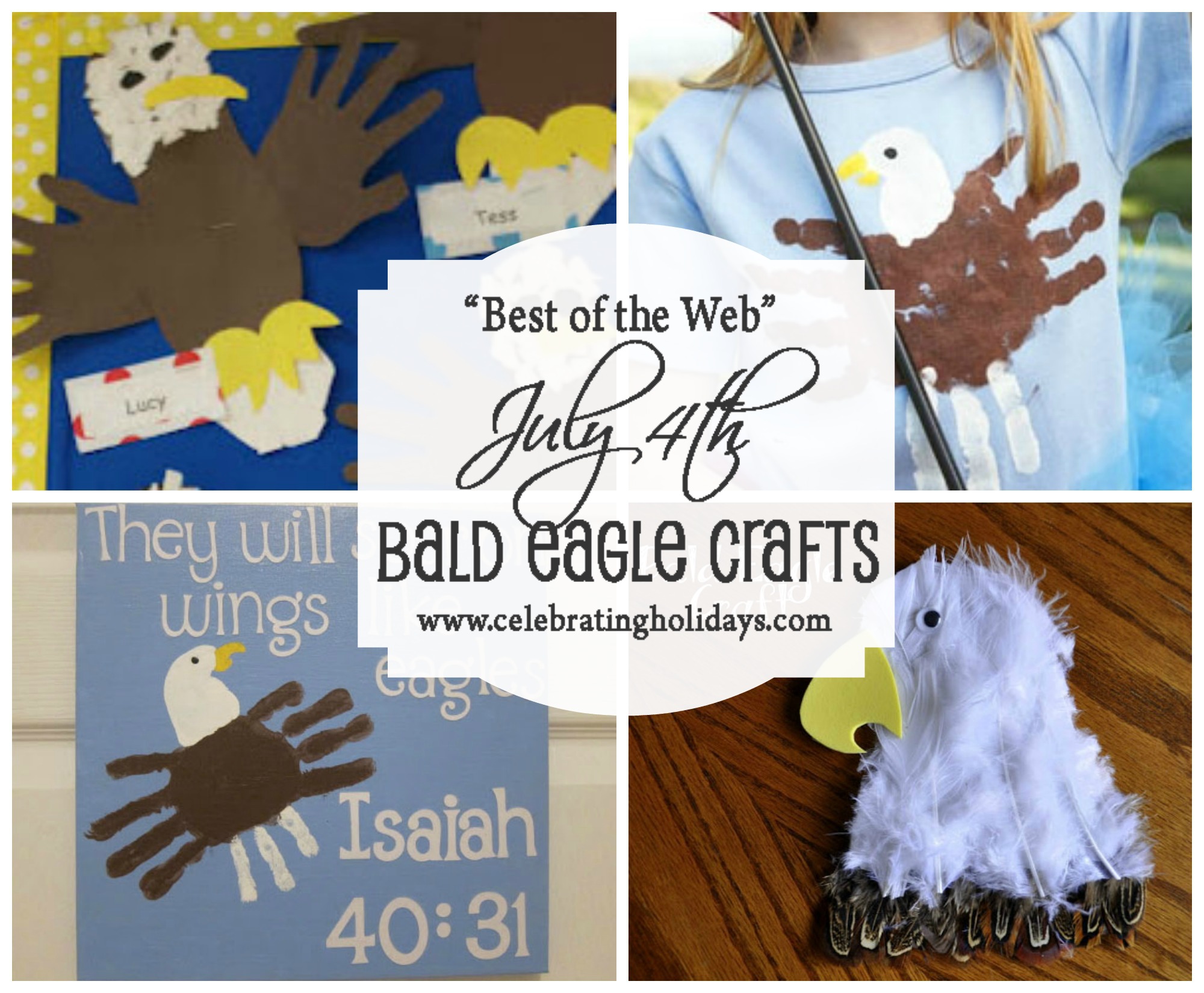 Bald Eagle Crafts for July 4th | Celebrating Holidays