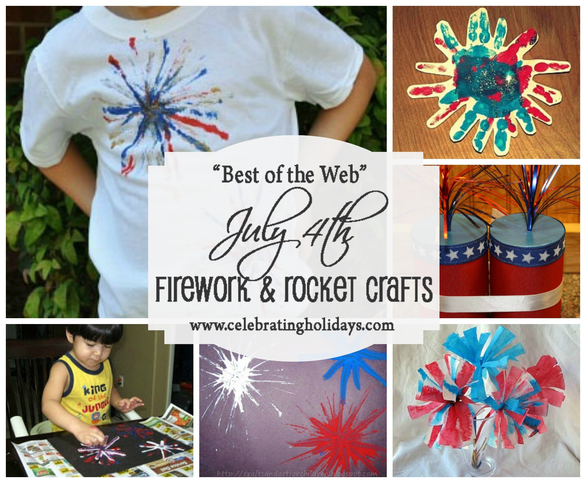 Firework and Rocket Crafts for July 4th