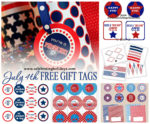 July 4th Free Printable Gift Tags