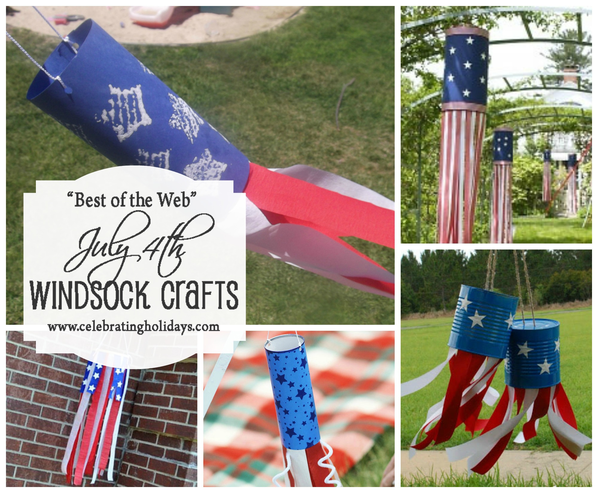 Windsock Crafts for July 4th
