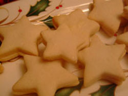 Lemon Shortbread Star Cookies