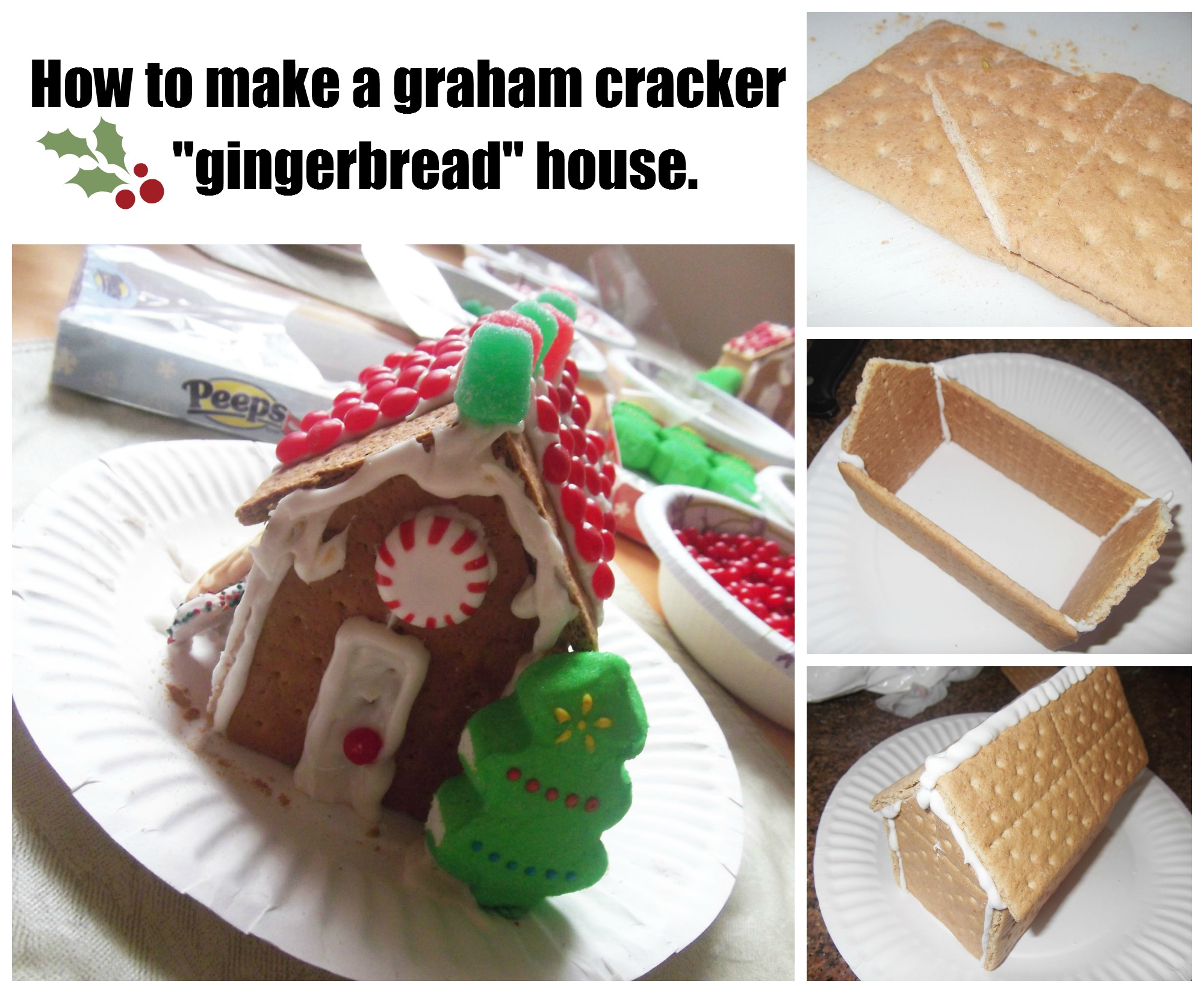 Easy Homemade Gingerbread Houses | Celebrating Holidays