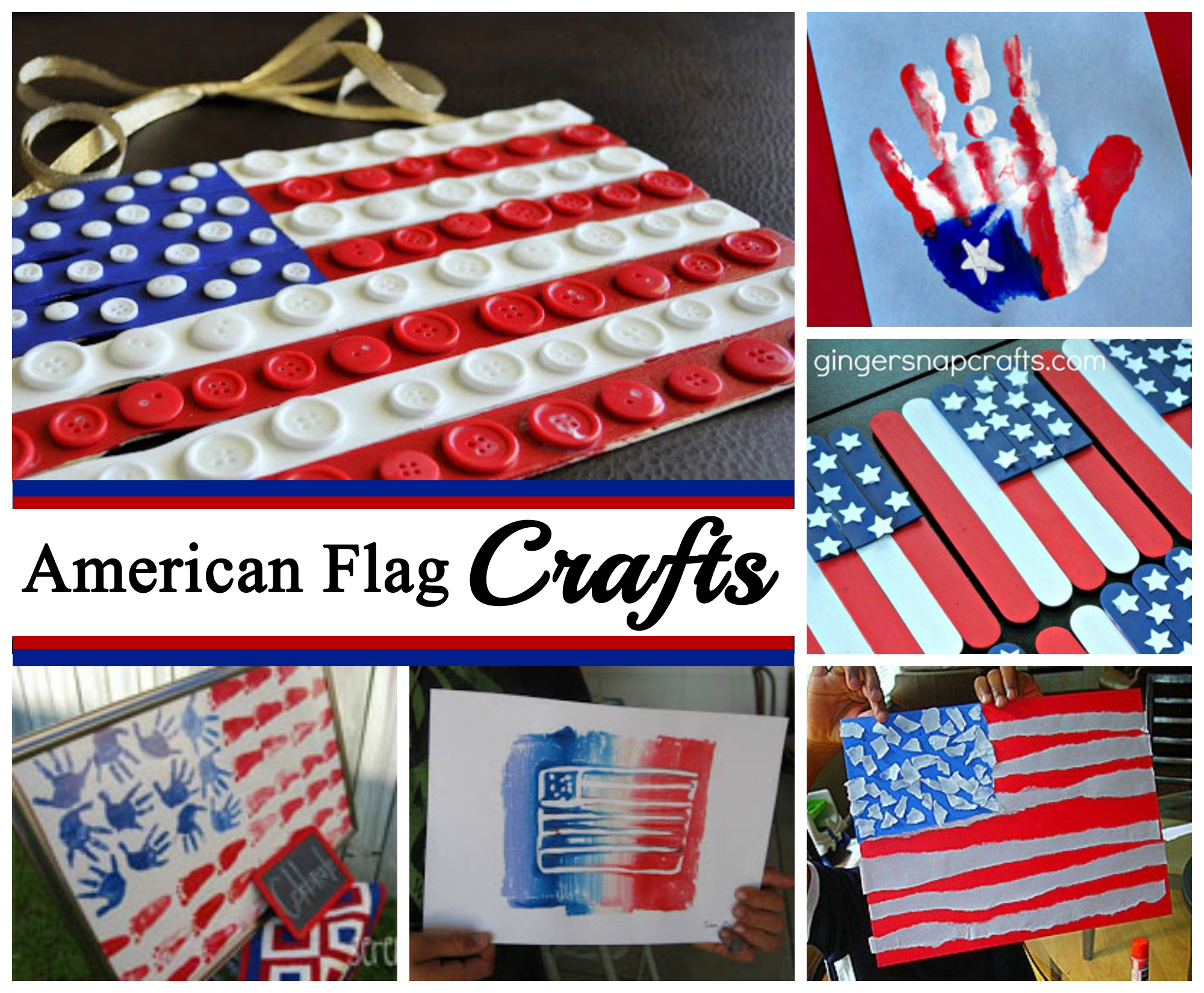 American Flag Crafts for July 4th