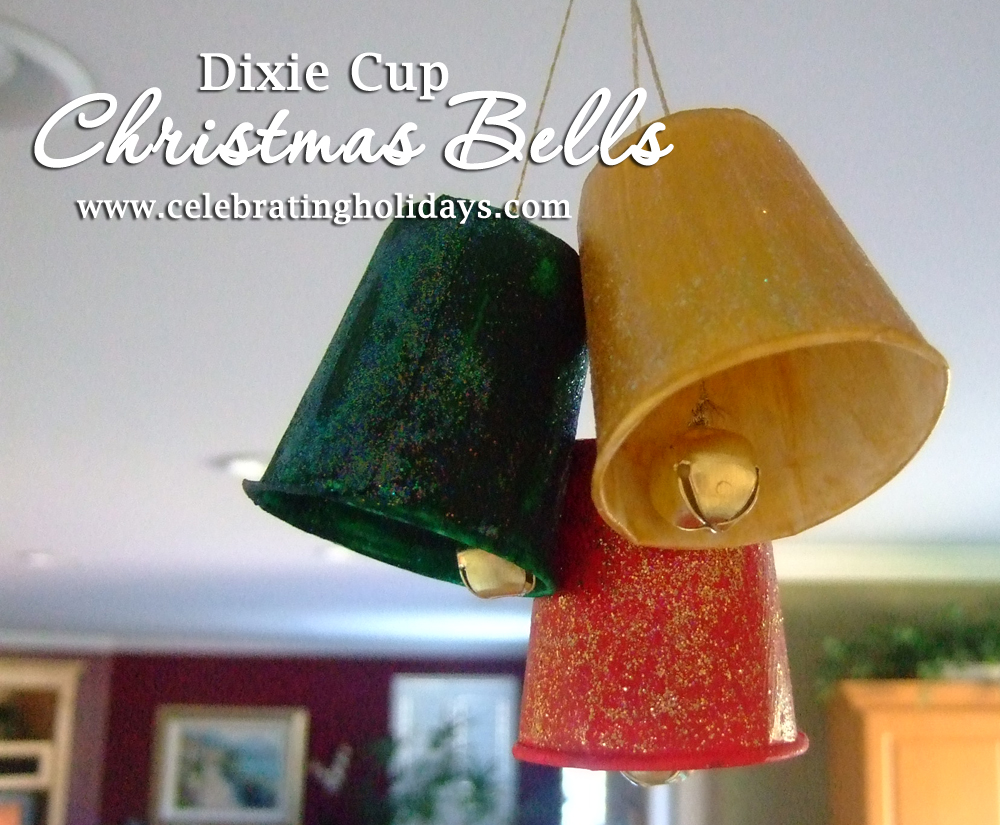 Dixie Cup Christmas Bells