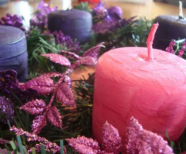 Advent DIY Pillar Candles
