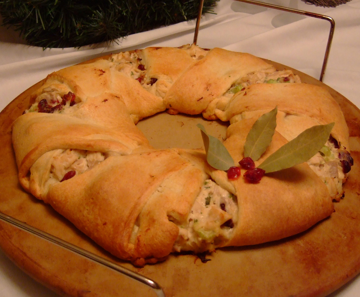 turkey cranberry wreath