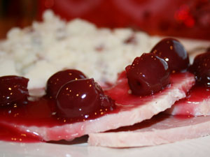 Ham with Cherry Sauce