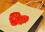 Finger Paint Heart Gift Bag