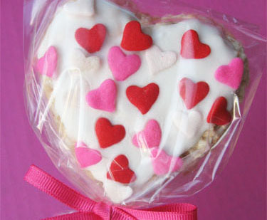 Rice Krispie Valentine Pop