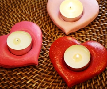 Salt Dough Candle Holders