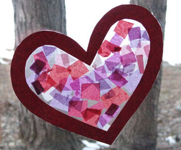 stained glass heart