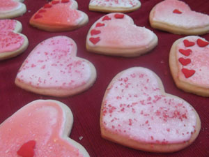 valentine's day sugar cookies