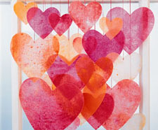 Translucent Crayon Hearts