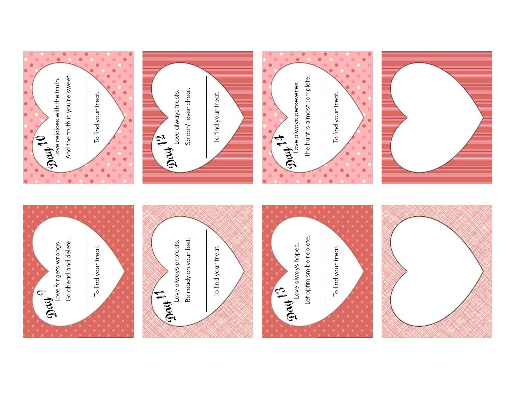 Valentine's Day Countdown Clues 9-14