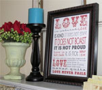 Valentine’s Day Framed Art Ideas