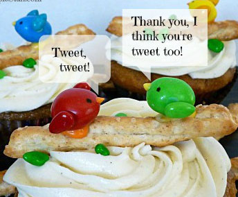 Birds on a Branch Cupcakes