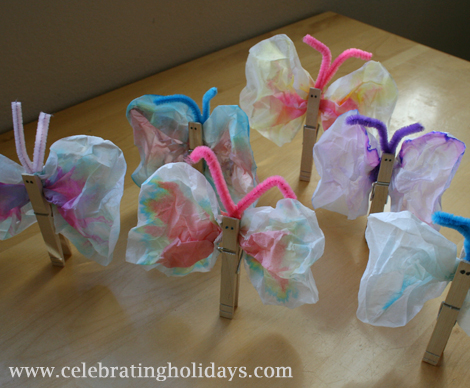 Coffee Filter Butterflies