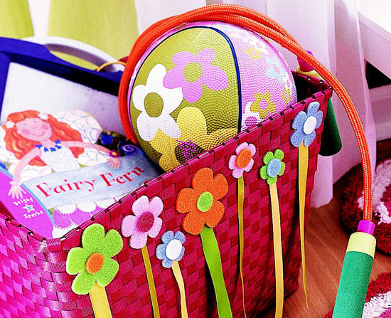 Foam Flower Easter Basket