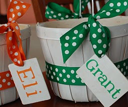 Decorated Fruit Basket for Easter