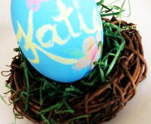Grapevine Wreath Egg Stand