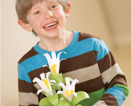 Hand Print Lilies