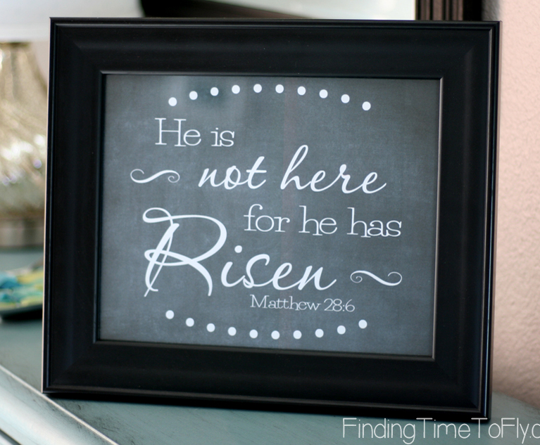 He is Risen Printable