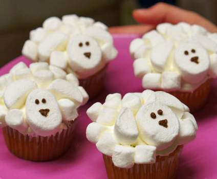 Lamb Cupcakes