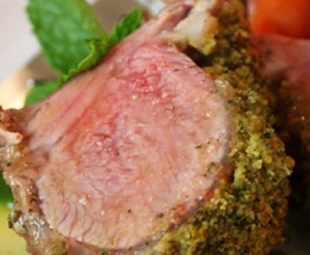 Mint Crusted Rack of Lamb