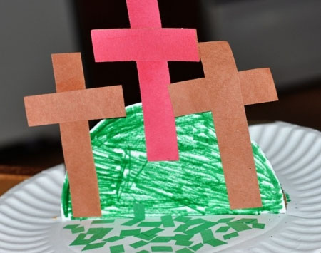 Paper Plate Cross Craft