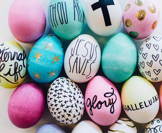 Sharpie Word Eggs