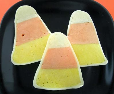 Candy Corn Pancakes