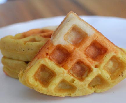 Candy Corn Waffles