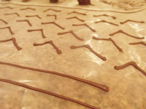 Piping Melted Chocolate