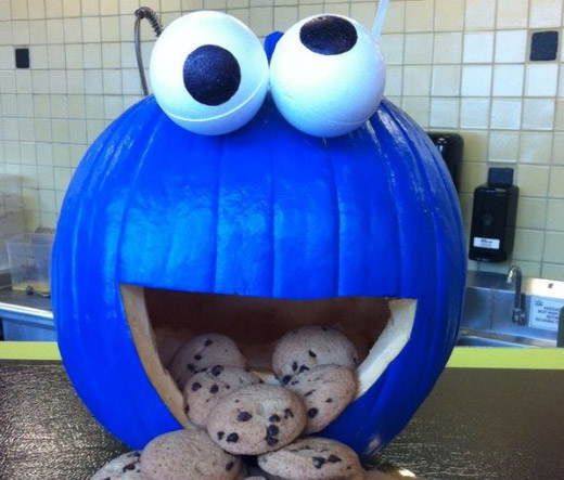 Cookie Monster Pumpkin